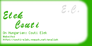 elek csuti business card